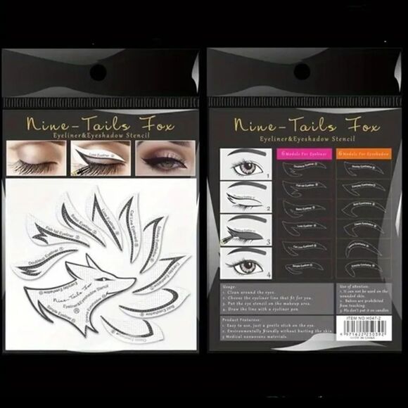 Precision Eyeliner & Eyeshadow Stencil Kit 2 Pack ( 24 stickers ) - Picture 6 of 10